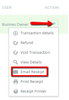 email receipts wellnessliving support