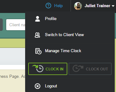 Switch to client view