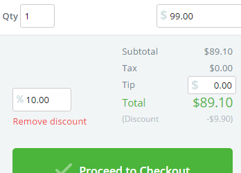 Add a flat percentage discount to your client's cart