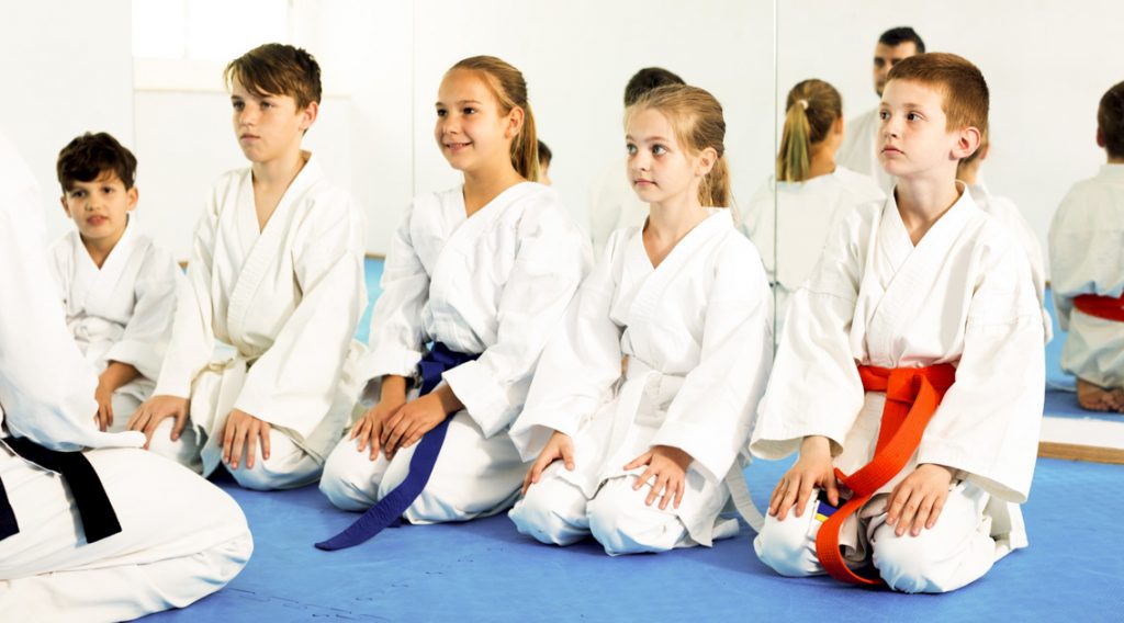 martial arts profitable, students listening to instructor