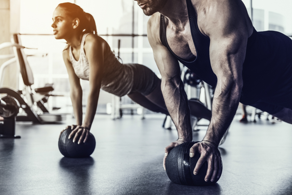 fitness myths, woman and man in gym