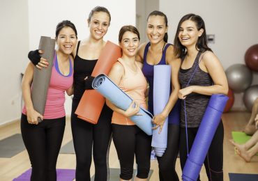 yoga students, women yogis