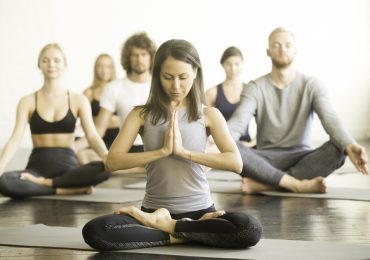 hot yoga studio, Bikram yoga class