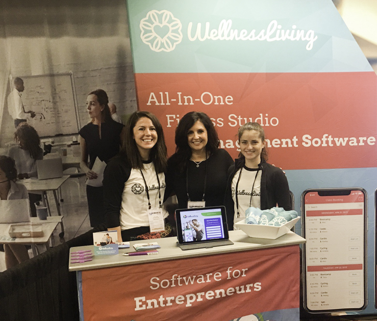 Club Industry Show, WellnessLiving booth