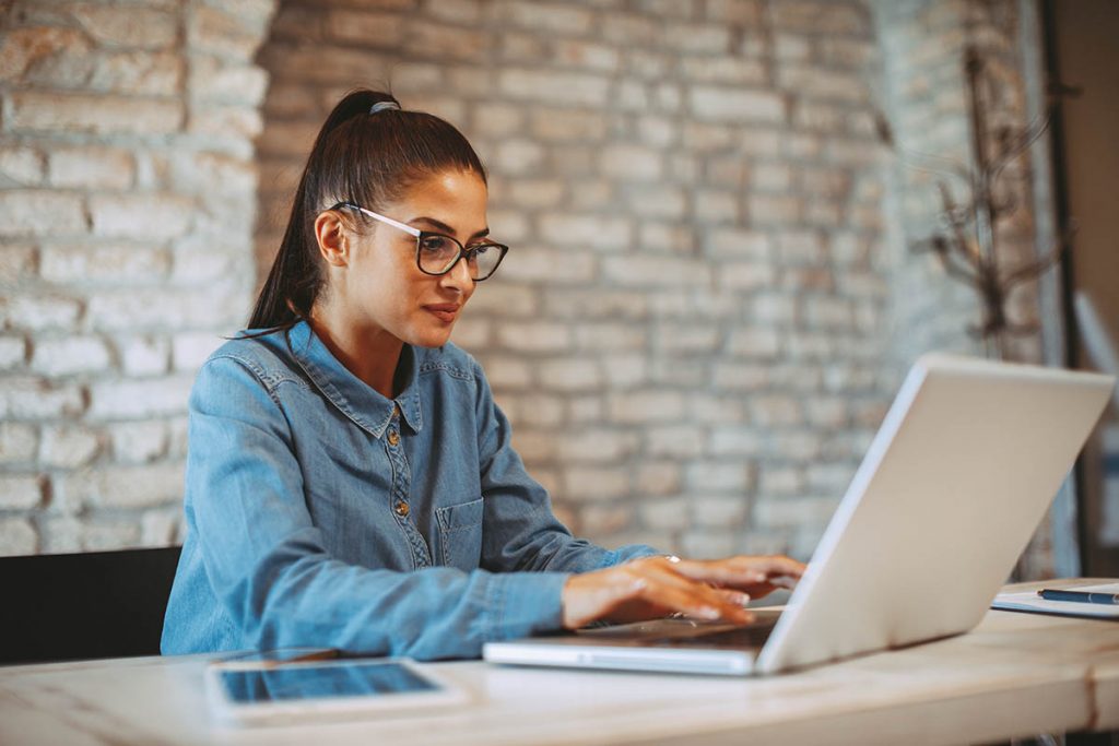 opening up, woman working