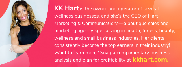 fitness business, KK Hart graphic