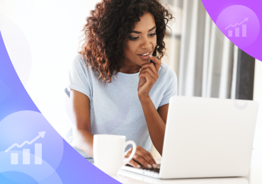 strategically plan, woman with a computer