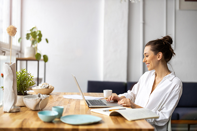 marketing tools, woman writing an email