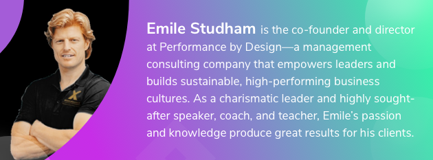 best leadership practices, Emile Studham bio