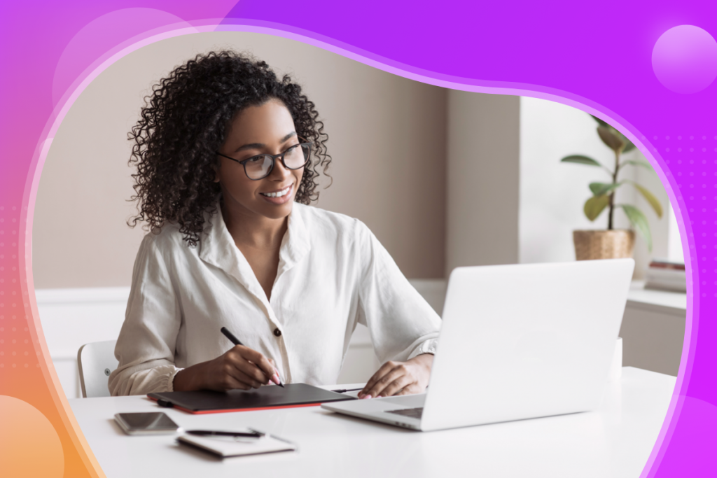 small businesses, woman at a computer