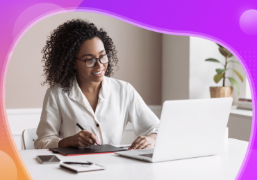 small businesses, woman at a computer