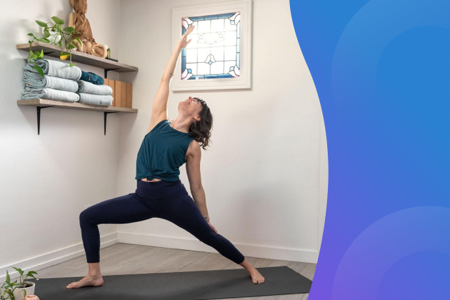 virtual workshops, yoga pose