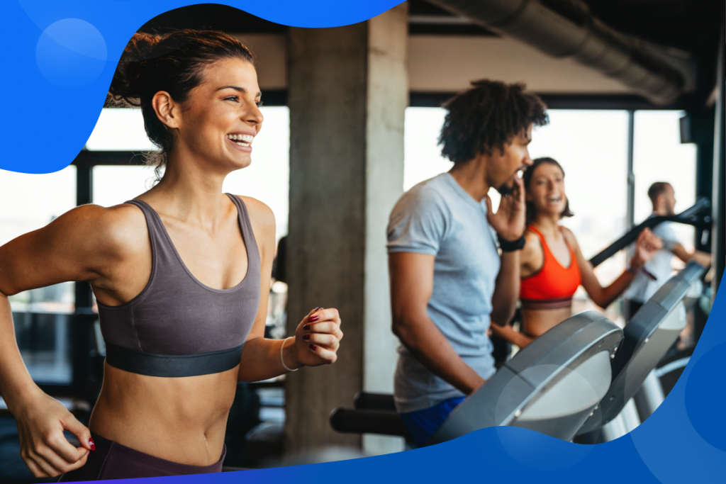 lifetime value, woman running on a treadmill