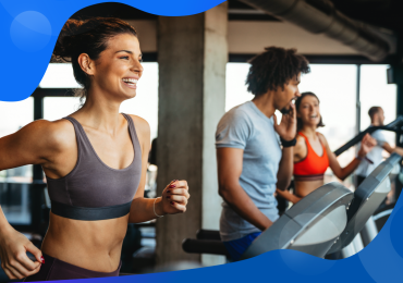 lifetime value, woman running on a treadmill