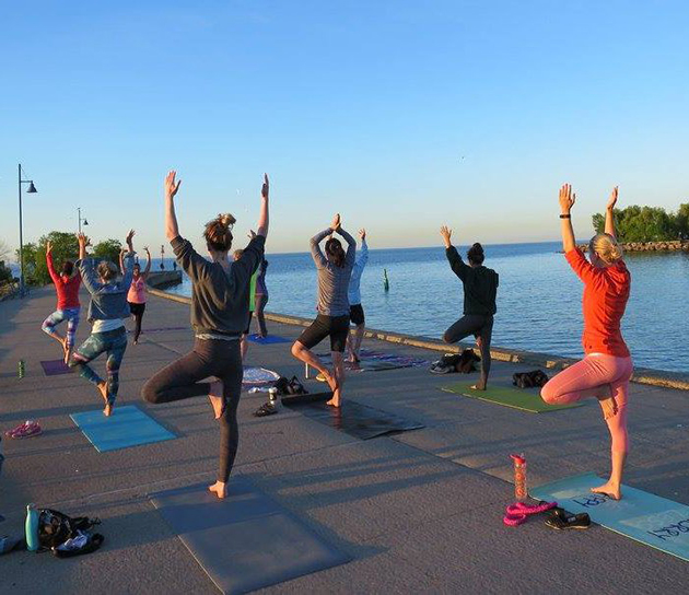 Yoga Seven, park pier yoga