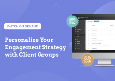 Personalize the Client Engagement Strategy, Client groups blog cover
