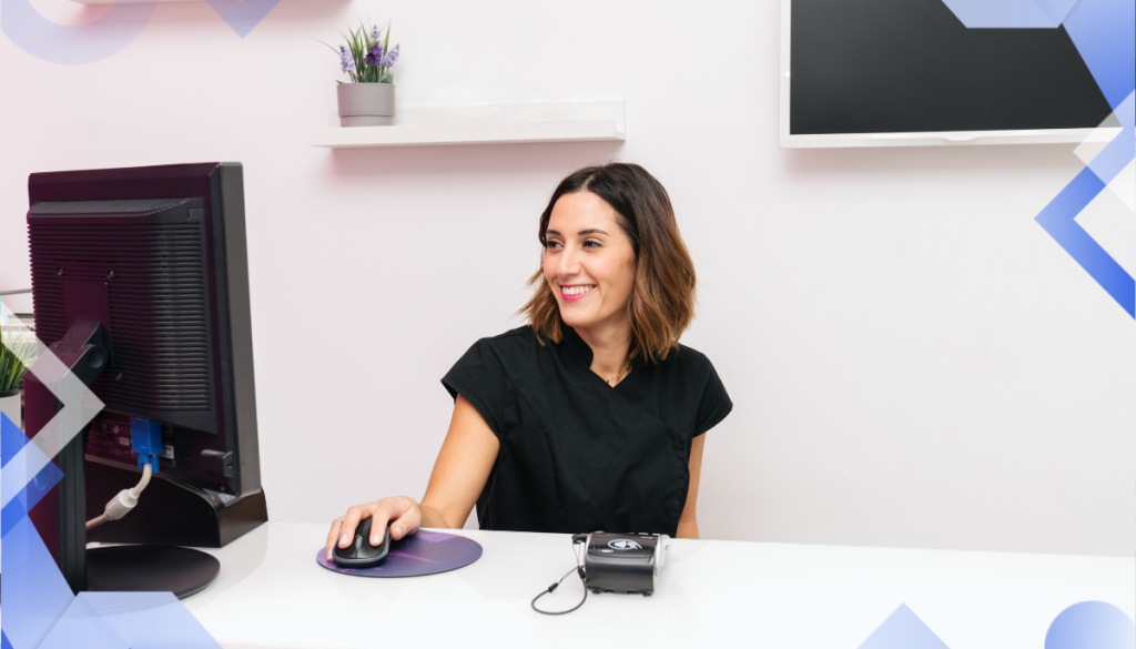 Jane App Alternatives, woman on a computer