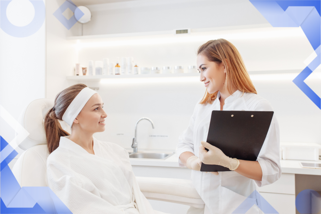 how to start a medical spa, medical spa patient and practitioner