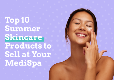 summer skincare products, woman applying a skin products