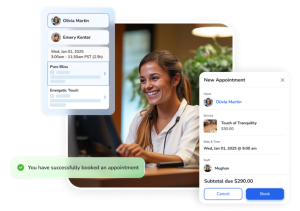 WellnessLiving’s Spa Software lets clients book appointments online