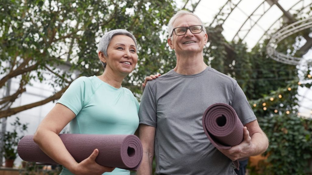 The owners of a wellness studio proudly survey their work as they consider retirement.