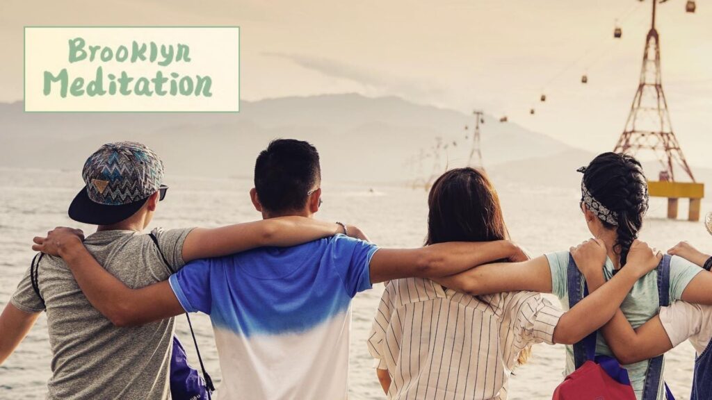 The owners of Brooklyn Meditation Center, watching the sunset.