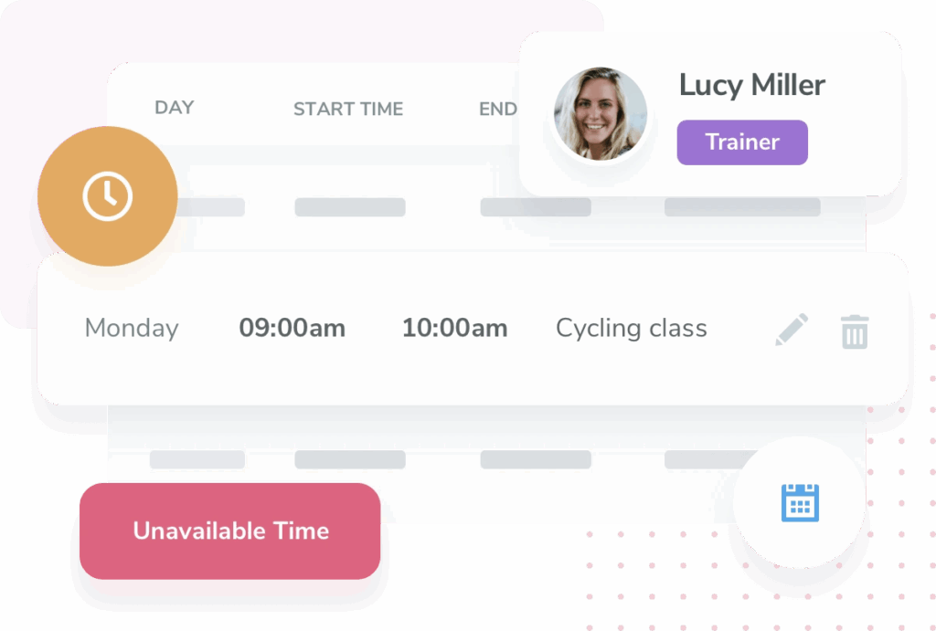 A screenshot of the WellessLiving staff management profiles.