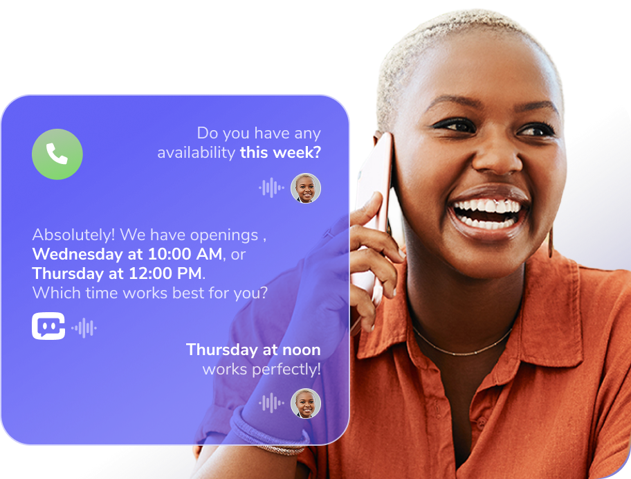 A screenshot of the CAASI business assistant at work. 