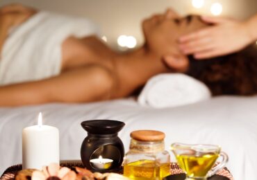 Someone getting a peaceful massage at Inner G Health.