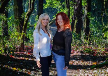 The owners of EneRay, taking a walk in a beautiful forest.