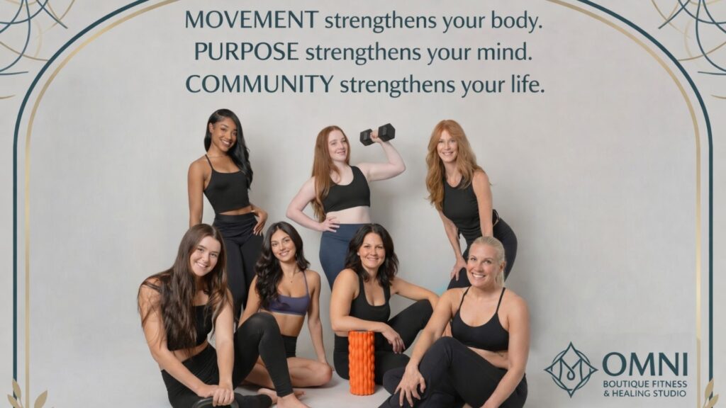 A group of trainers at Omni Healing Studio.