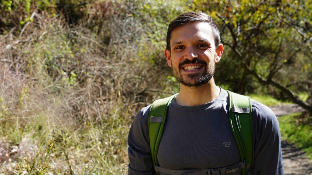 The owner of Bencivenga Fitness & Wellness, on a beautiful wooded trail.