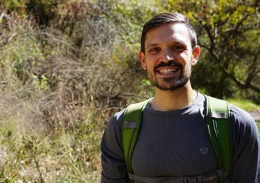 The owner of Bencivenga Fitness & Wellness, on a beautiful wooded trail.