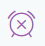 A crossed-out clock icon