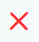 A red X icon
