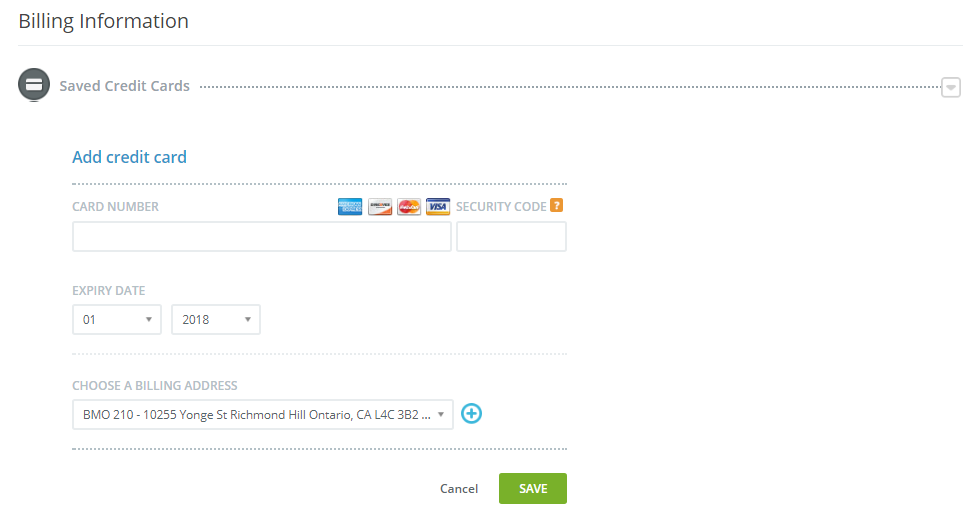 Cardholder Billing Information – DDVLNE