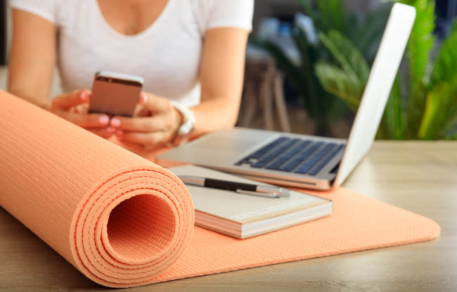 yoga studio apps, merchandise, promotion