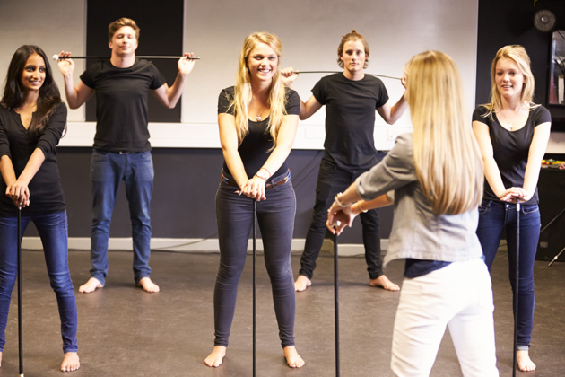 Dance Studio Business, students taking a dance class