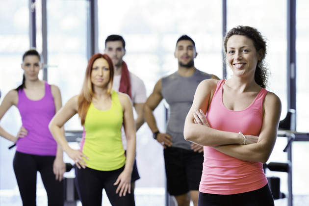 healthy work-life balance, team of gym staff