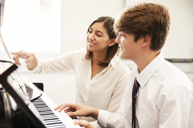 grow your music business, music instructor and student