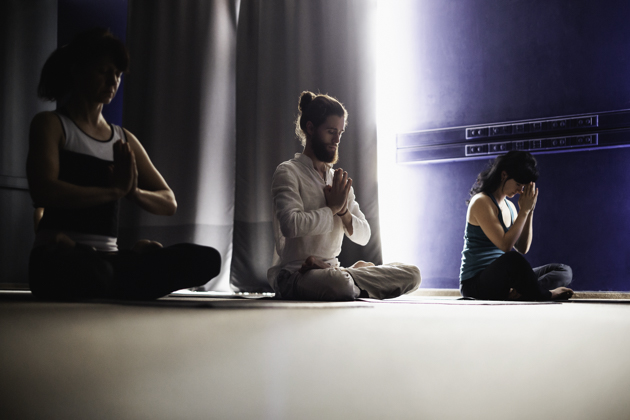 Halloween yoga marketing, meditation class